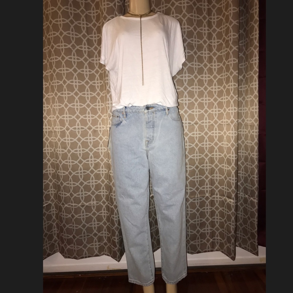 Calvin Klein mid rise straight through hip jeans